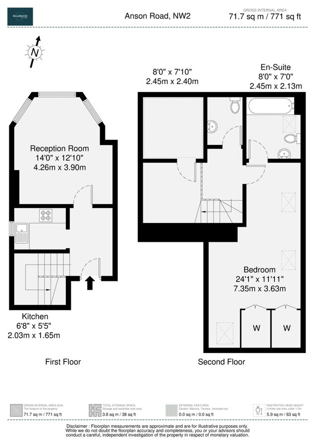 Appartement à Londres, Royaume-Uni, 75 m² - image 8