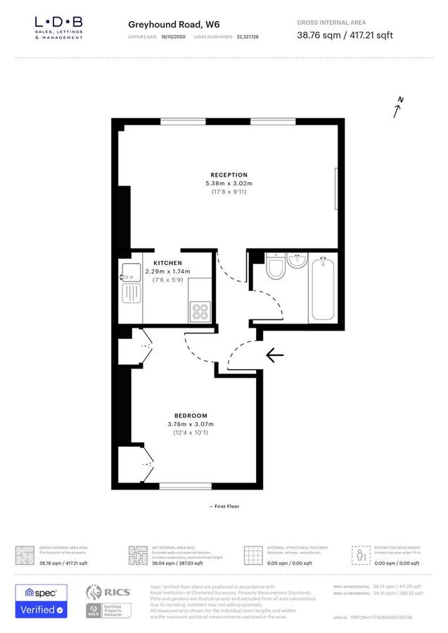 Appartement à Londres, Royaume-Uni, 39 m² - image 8