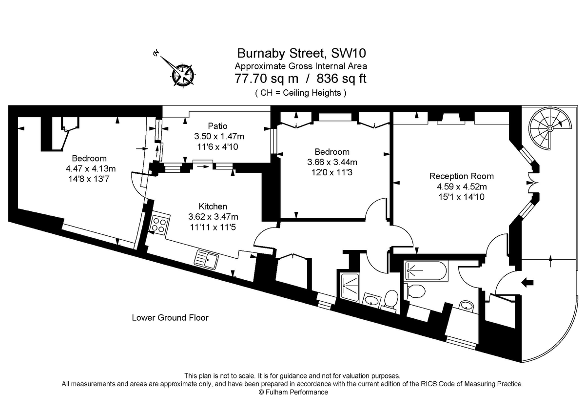 Wohnung in London, Großbritannien, 78 m² - Foto 9