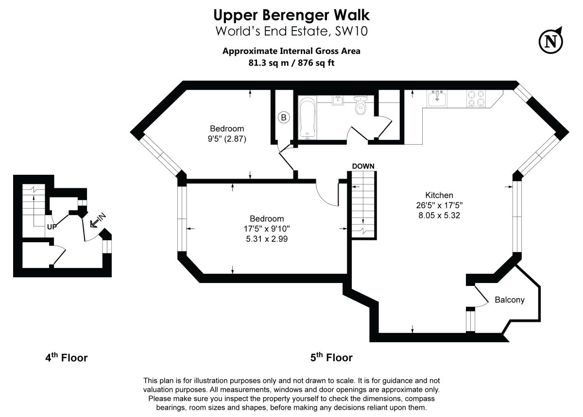 Wohnung in London, Großbritannien, 81 m² - Foto 9