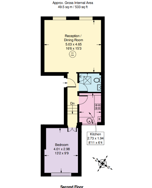 Wohnung in London, Großbritannien, 50 m² - Foto 9