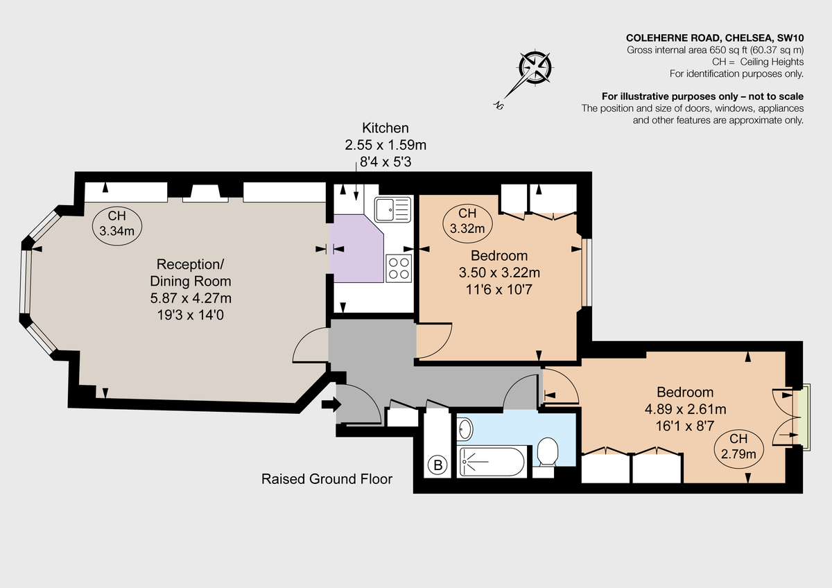 Wohnung in London, Großbritannien, 60 m² - Foto 9