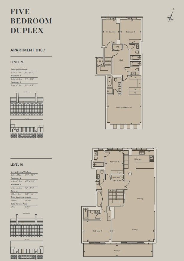 Piso en Londres, Reino Unido, 241 m² - imagen 9