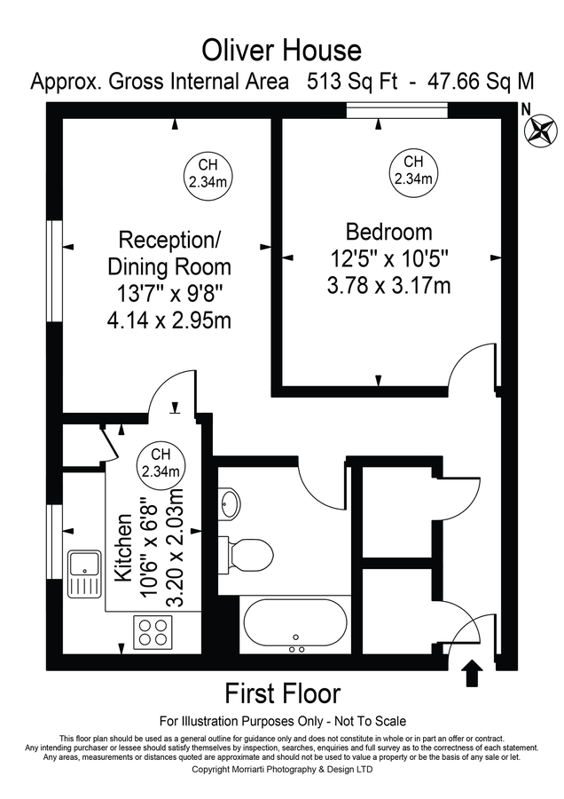 Wohnung in London, Großbritannien, 48 m² - Foto 8