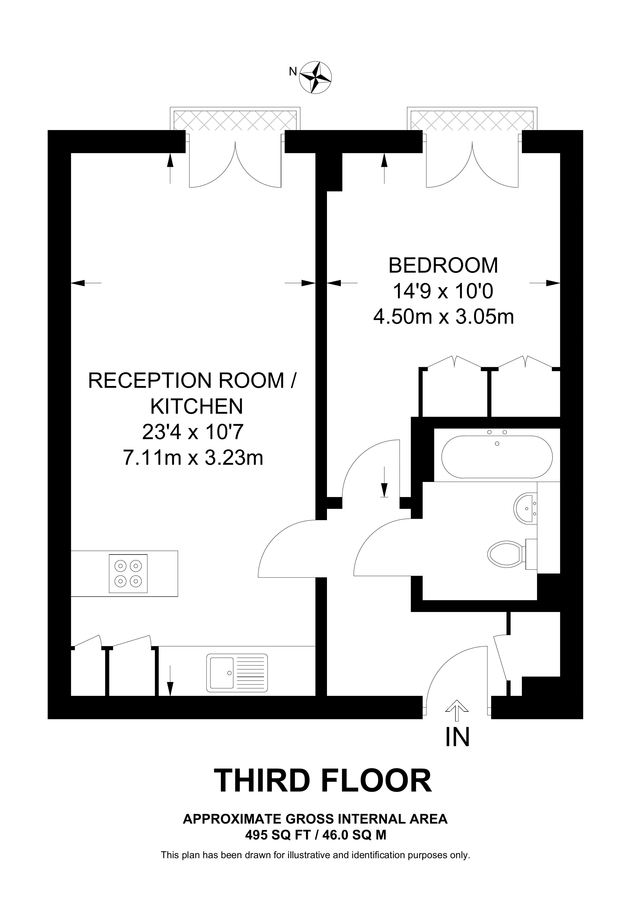 Flat in London, United Kingdom, 46 m² - picture 10