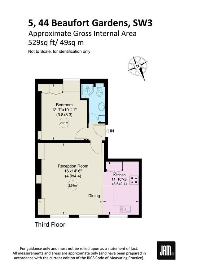 Wohnung in London, Großbritannien, 49 m² - Foto 10