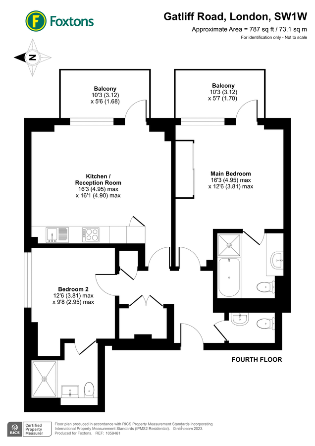 Wohnung in London, Großbritannien, 73 m² - Foto 10