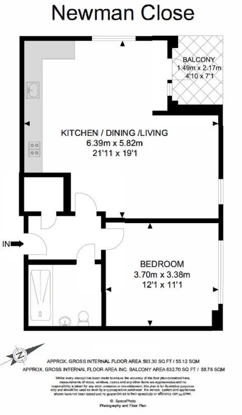 Flat in London, United Kingdom, 55 m² - picture 10