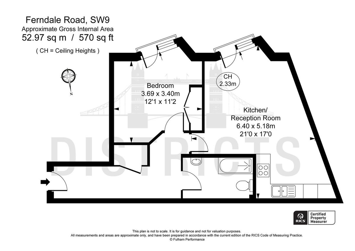 Flat in London, United Kingdom, 53 m² - picture 11