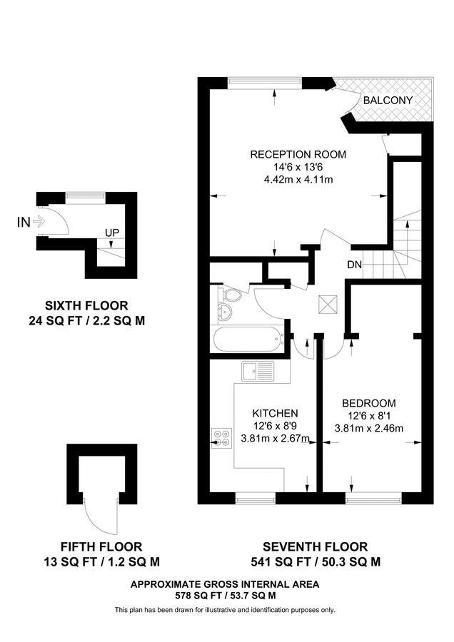 Flat in London, United Kingdom, 54 m² - picture 11
