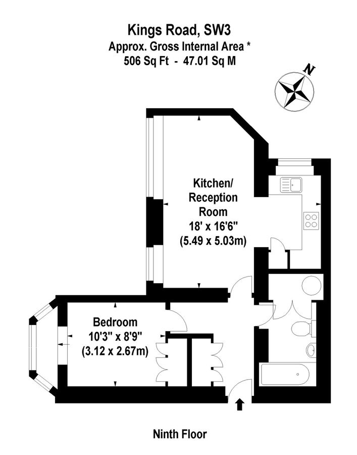 Flat in London, United Kingdom, 47 m² - picture 10