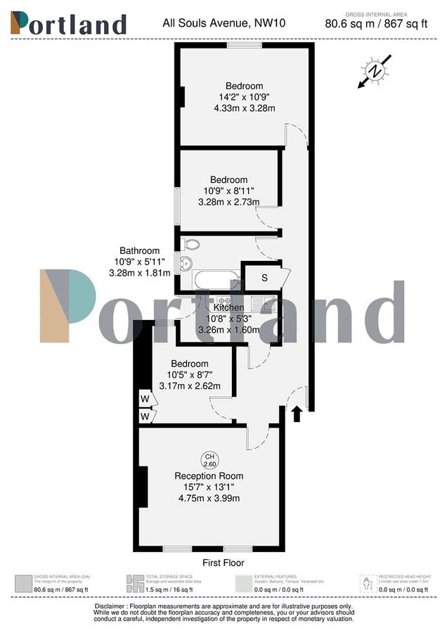 Flat in London, United Kingdom, 81 m² - picture 11