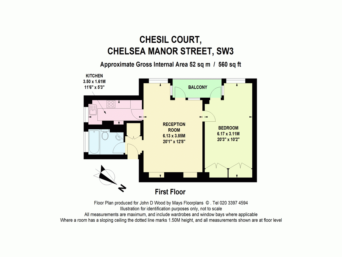 Wohnung in London, Großbritannien, 52 m² - Foto 11