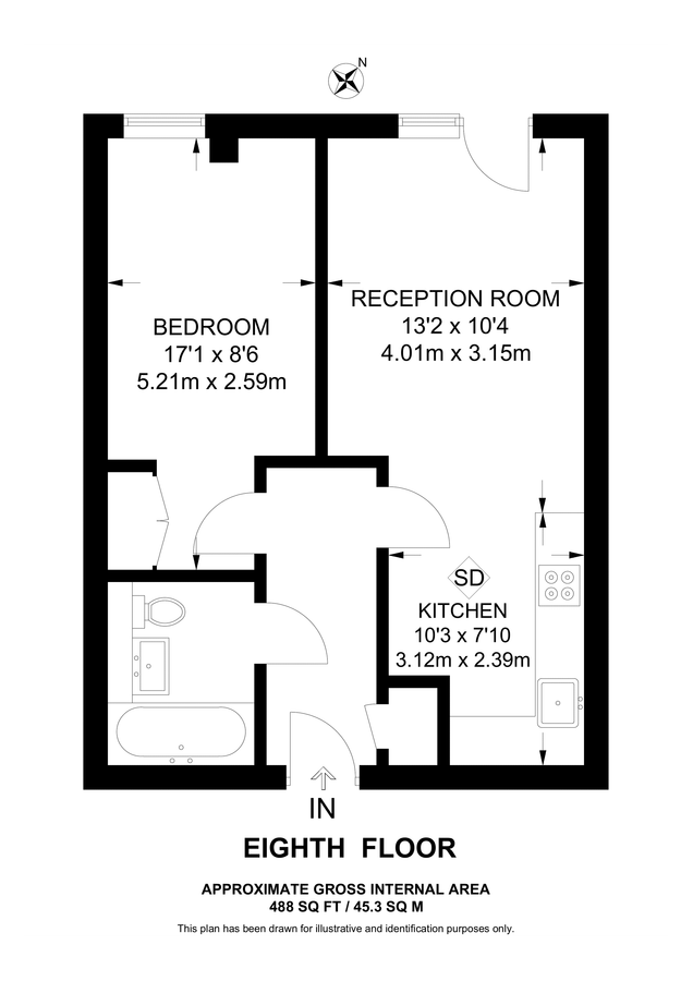 Wohnung in London, Großbritannien, 45 m² - Foto 11