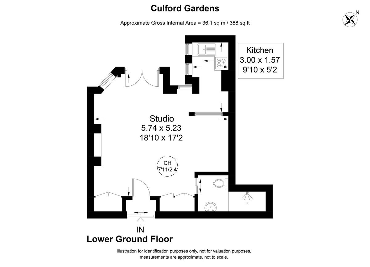 Wohnung in London, Großbritannien, 36 m² - Foto 11