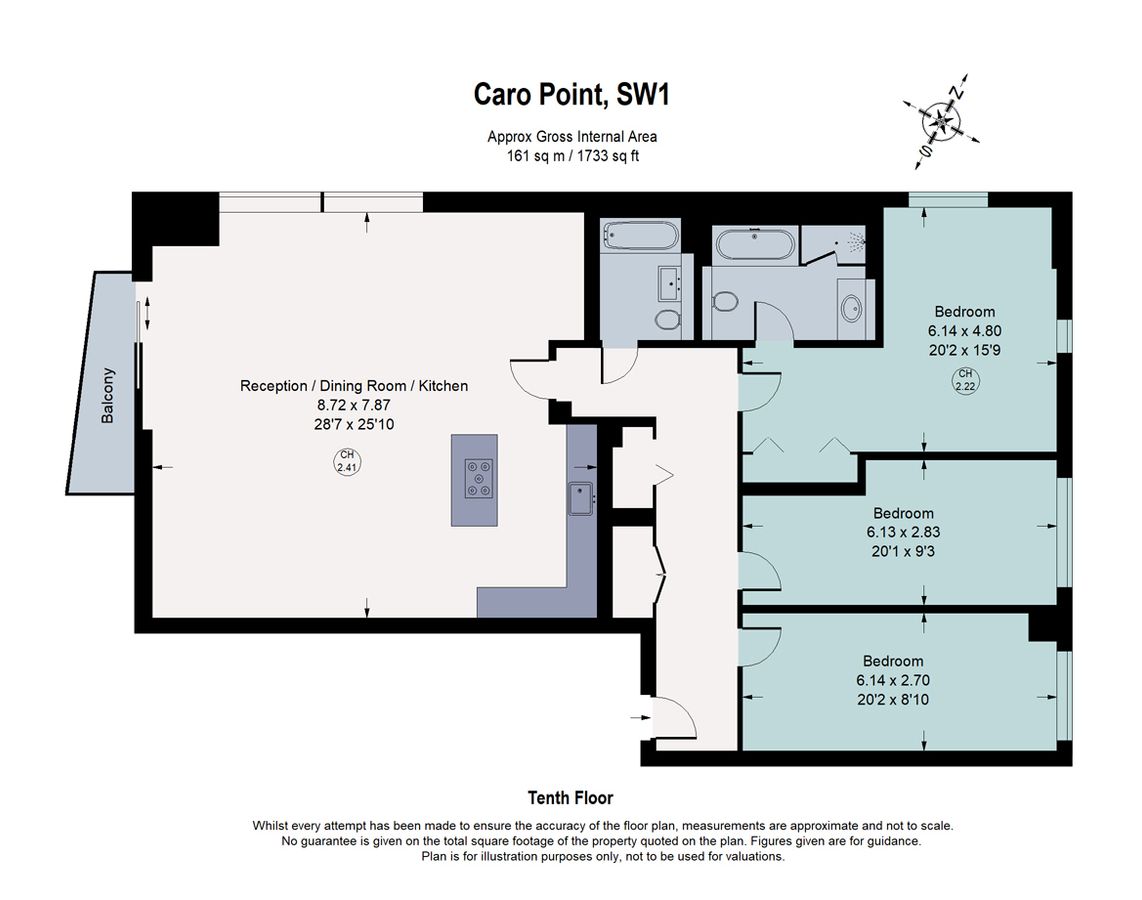 Flat in London, United Kingdom, 161 m² - picture 11