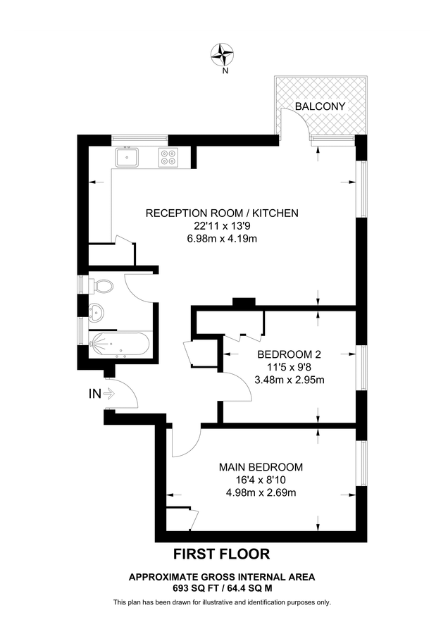 Piso en Londres, Reino Unido, 64 m² - imagen 11