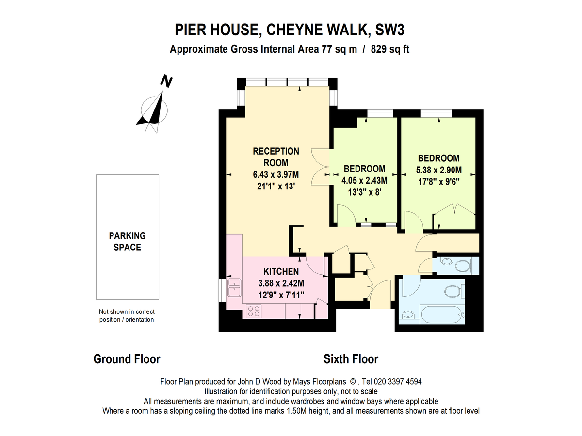 Wohnung in London, Großbritannien, 77 m² - Foto 11