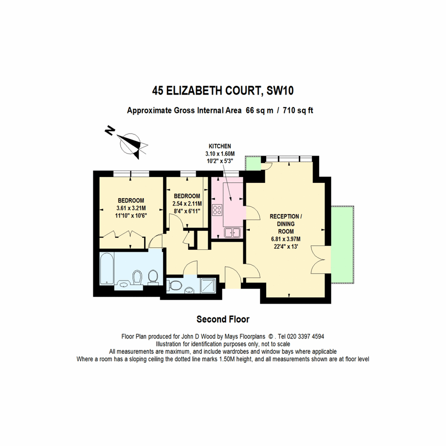 Piso en Londres, Reino Unido, 66 m² - imagen 12