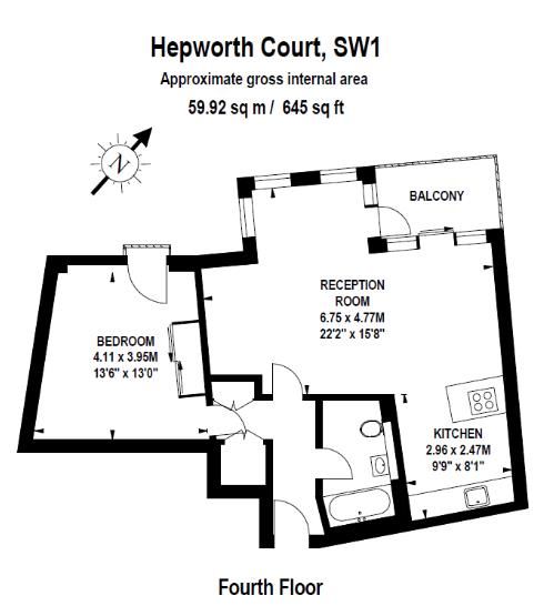 Appartamento a Londra, Regno Unito, 60 m² - foto 13