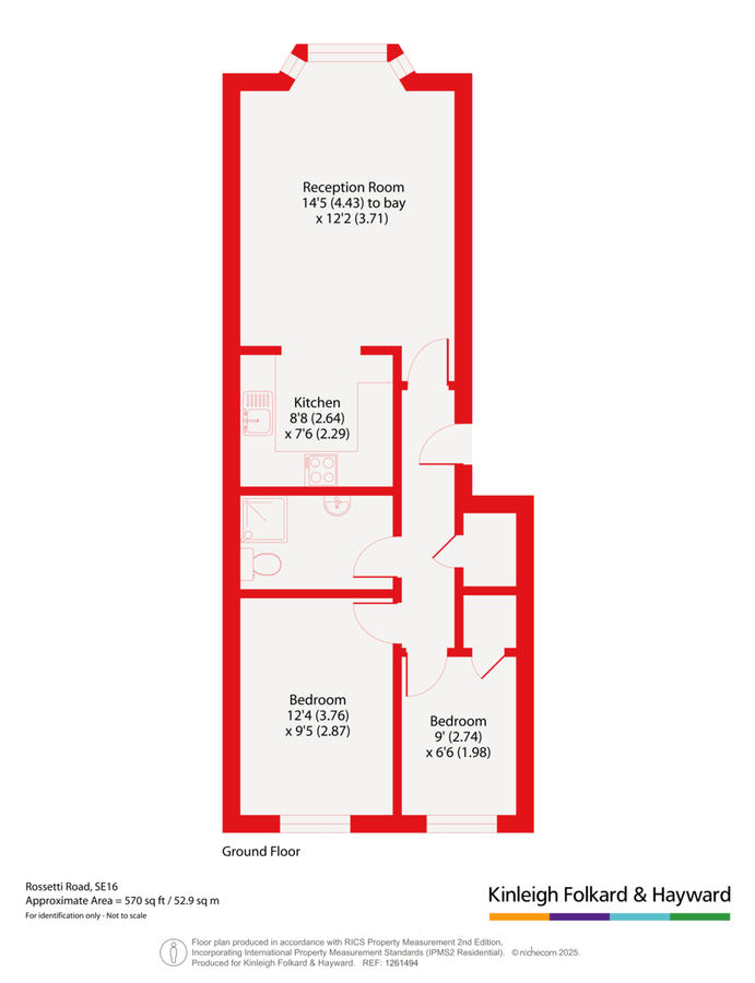 Wohnung in London, Großbritannien, 53 m² - Foto 13