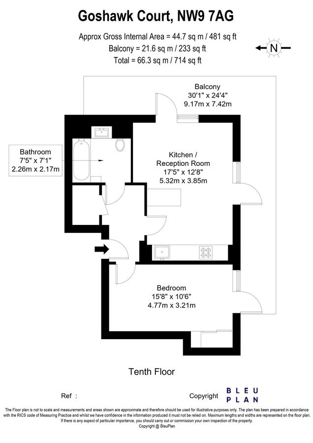 Piso en Londres, Reino Unido, 66 m² - imagen 13