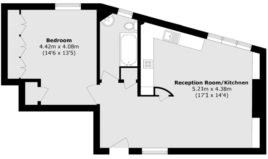Wohnung in London, Großbritannien, 42 m² - Foto 13