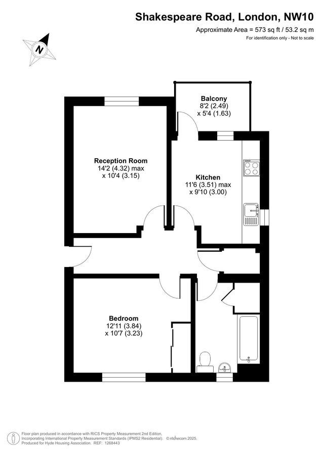 Flat in London, United Kingdom, 53 m² - picture 13
