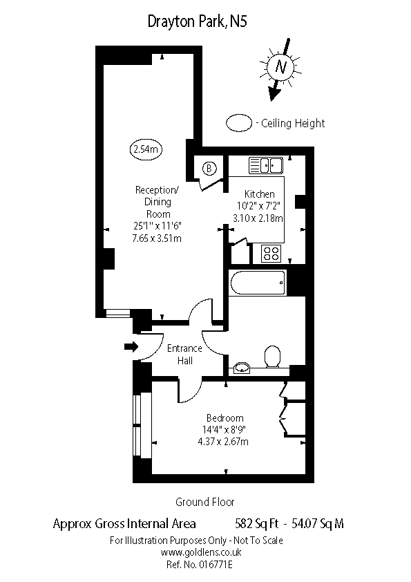 Wohnung in London, Großbritannien, 54 m² - Foto 13
