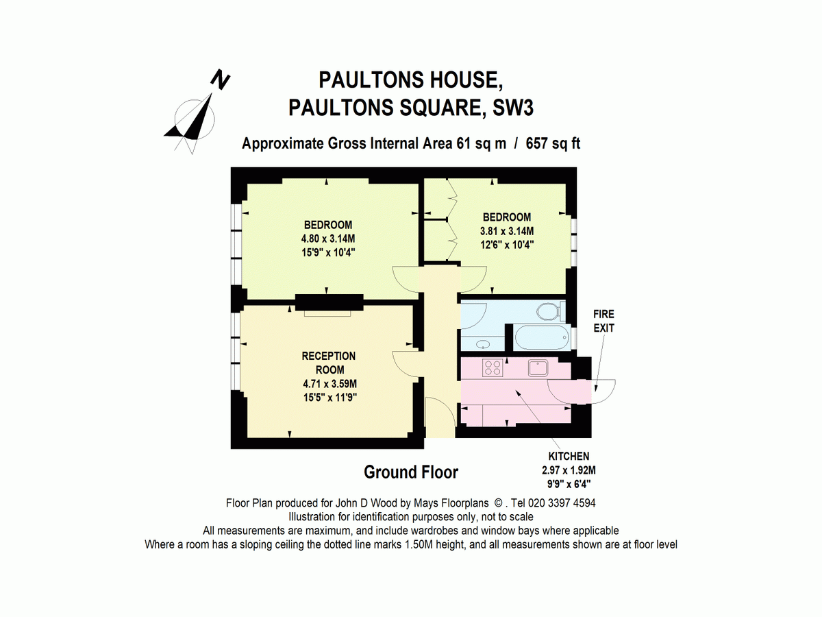Piso en Londres, Reino Unido, 61 m² - imagen 13