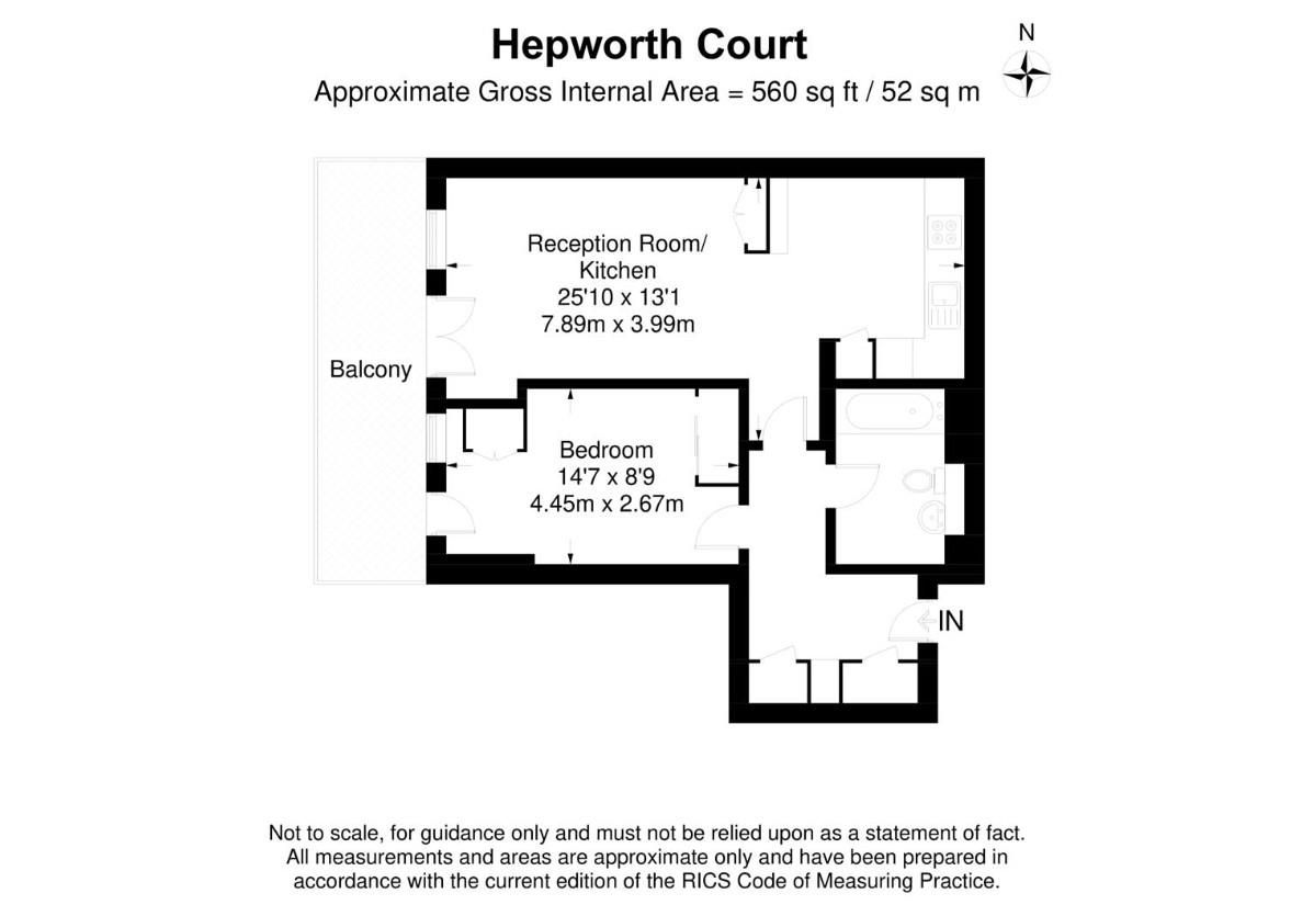 Wohnung in London, Großbritannien, 52 m² - Foto 14
