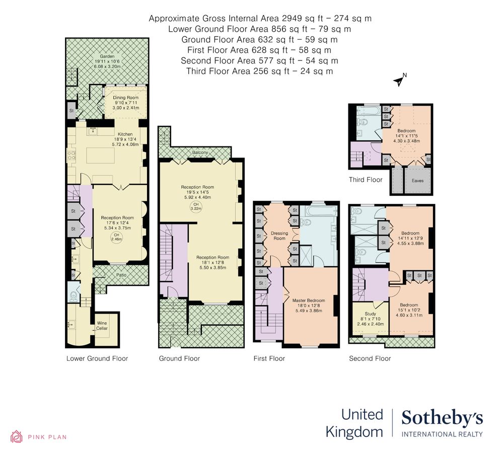 Piso en Londres, Reino Unido, 274 m² - imagen 14