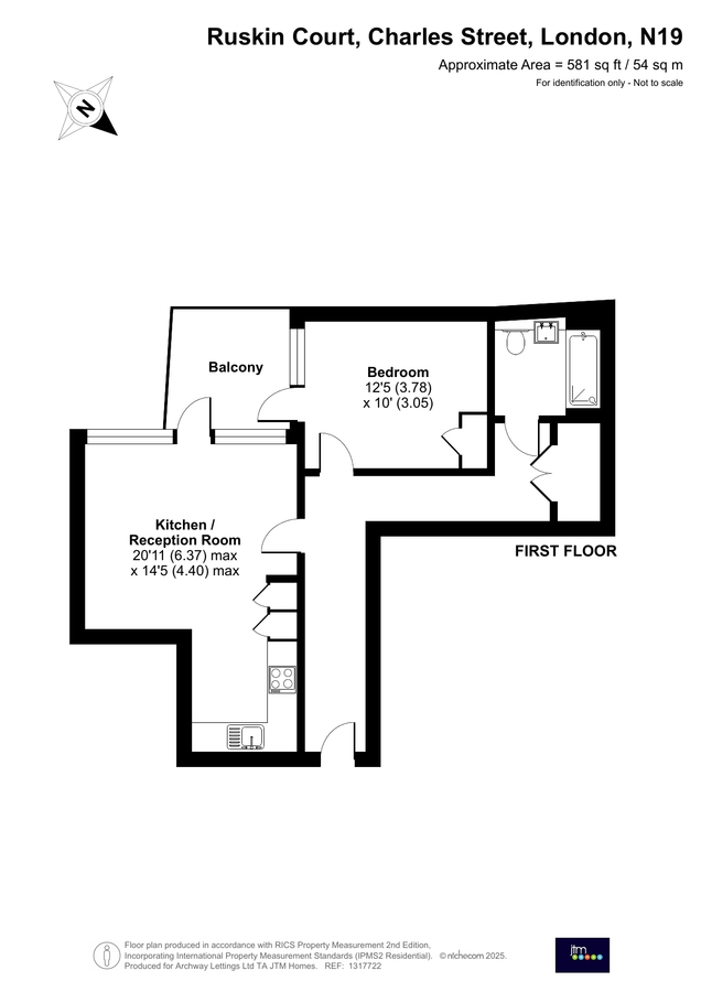 Appartement à Londres, Royaume-Uni, 54 m² - image 14