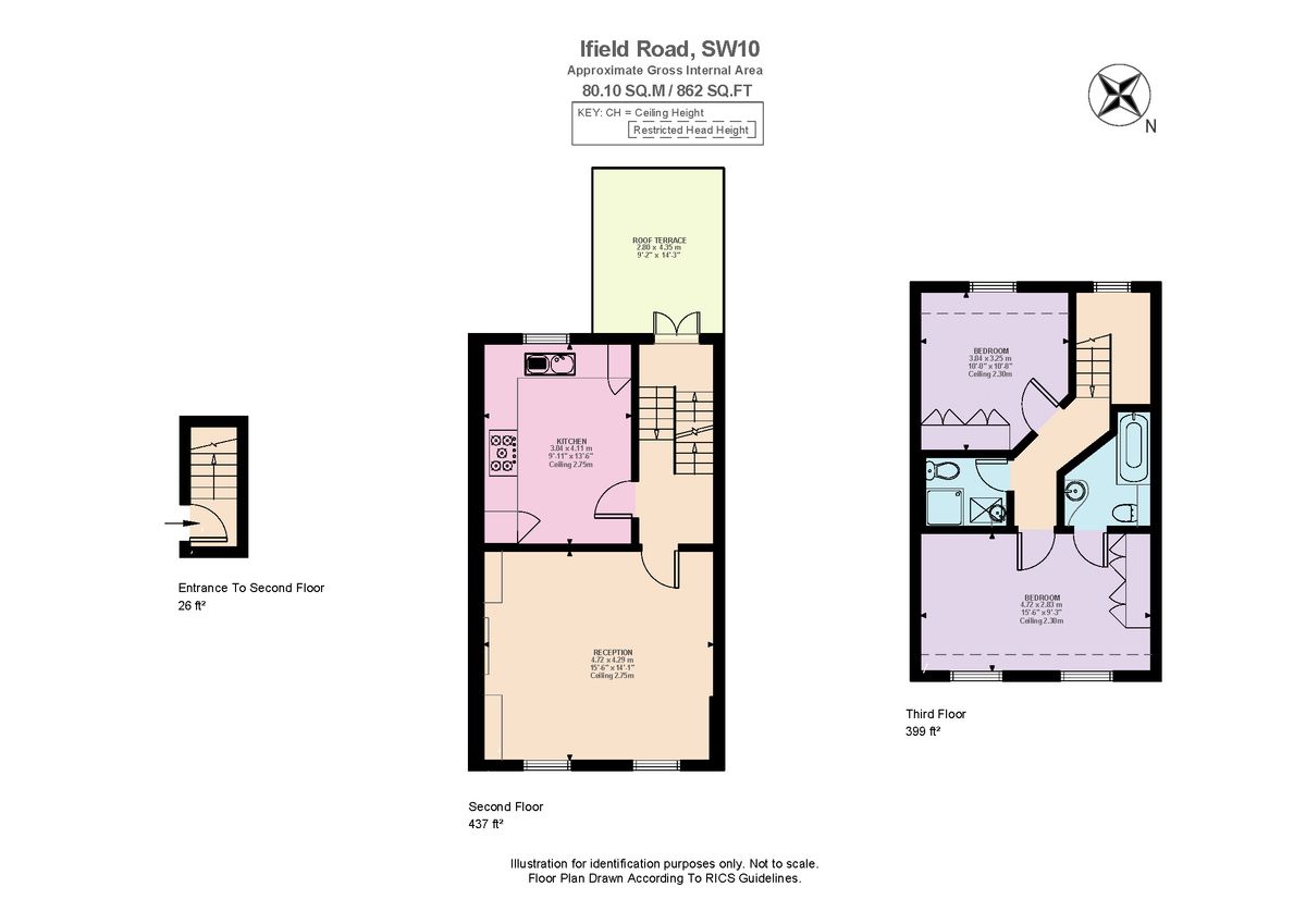 Wohnung in London, Großbritannien, 80 m² - Foto 14