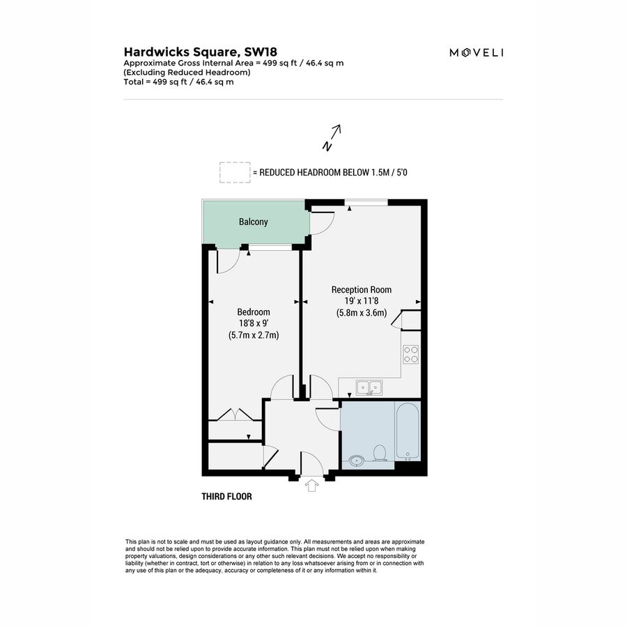 Wohnung in London, Großbritannien, 46 m² - Foto 14