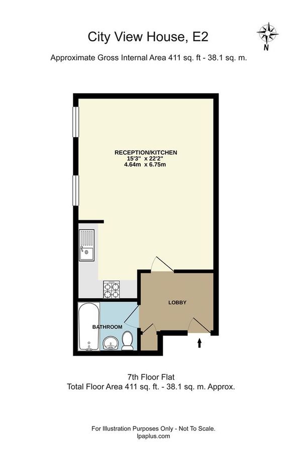 Flat in London, United Kingdom, 38 m² - picture 15