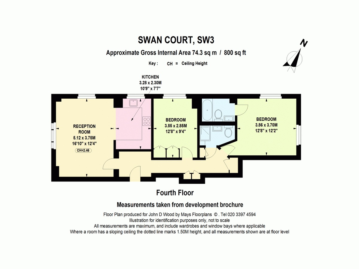 Piso en Londres, Reino Unido, 74 m² - imagen 14