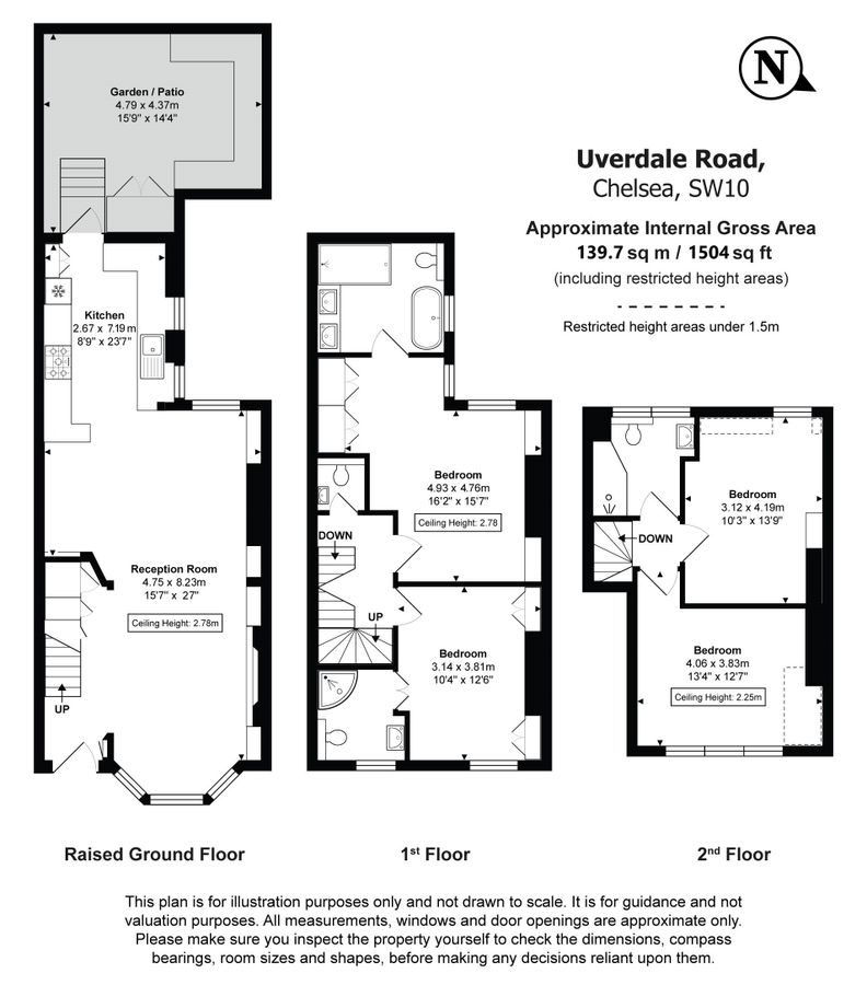 Wohnung in London, Großbritannien, 140 m² - Foto 15
