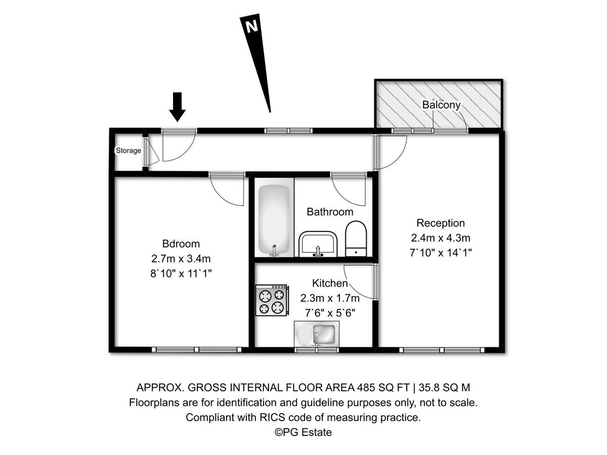 Appartamento a Londra, Regno Unito, 36 m² - foto 15