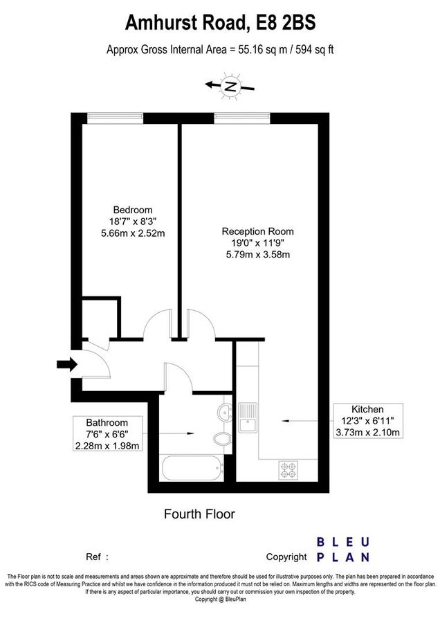 Flat in London, United Kingdom, 55 m² - picture 15