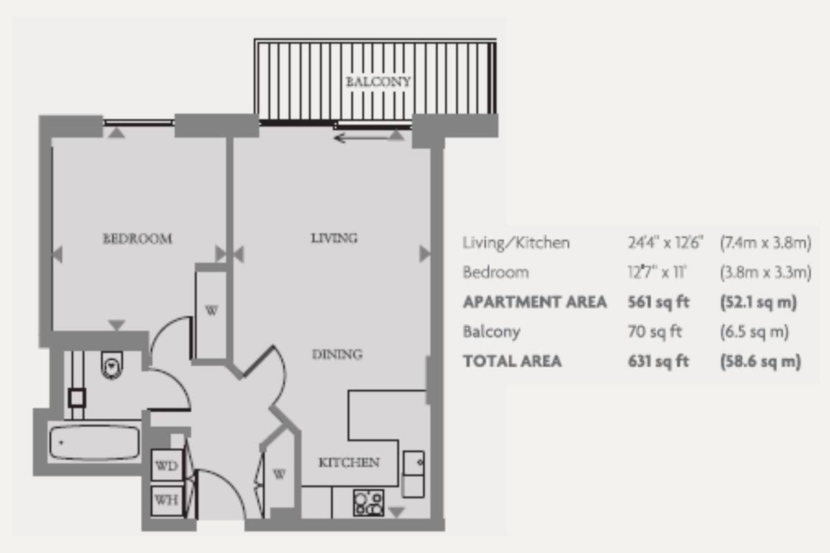 Piso en Londres, Reino Unido, 52 m² - imagen 15