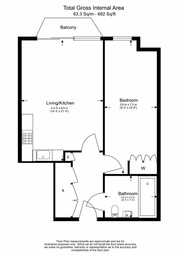 Appartement à Londres, Royaume-Uni, 63 m² - image 16