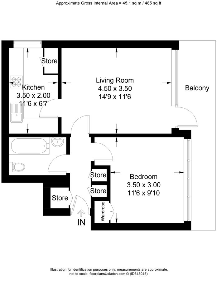 Flat in London, United Kingdom, 45 m² - picture 17