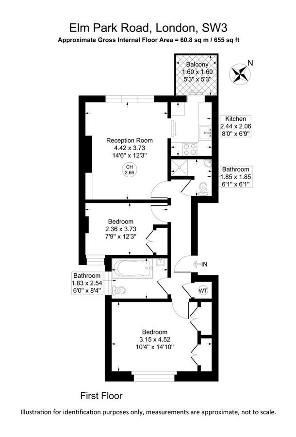 Piso en Londres, Reino Unido, 61 m² - imagen 17