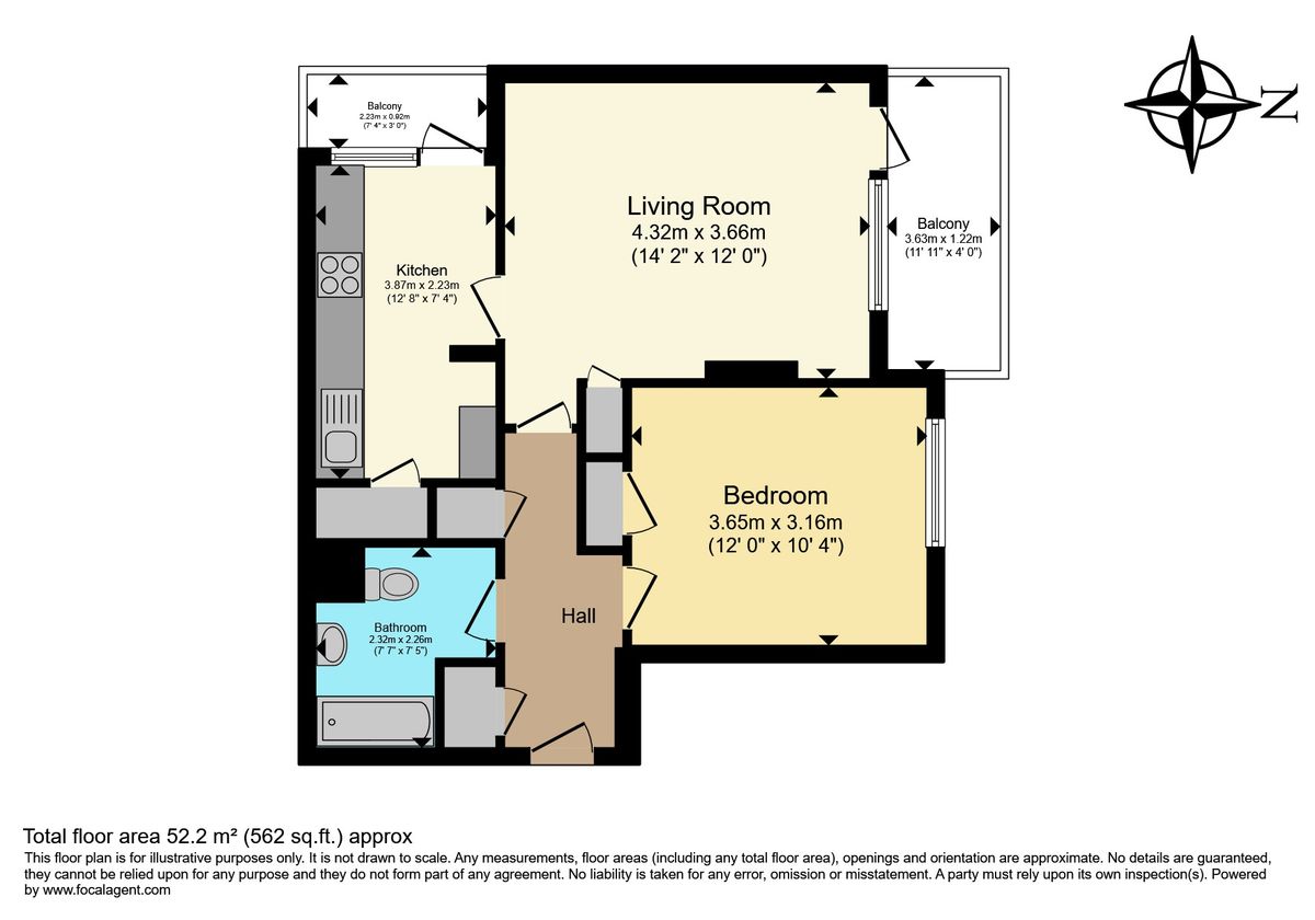 Flat in London, United Kingdom, 52 m² - picture 17