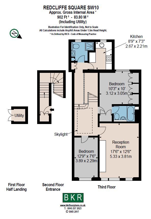 Wohnung in London, Großbritannien, 84 m² - Foto 18
