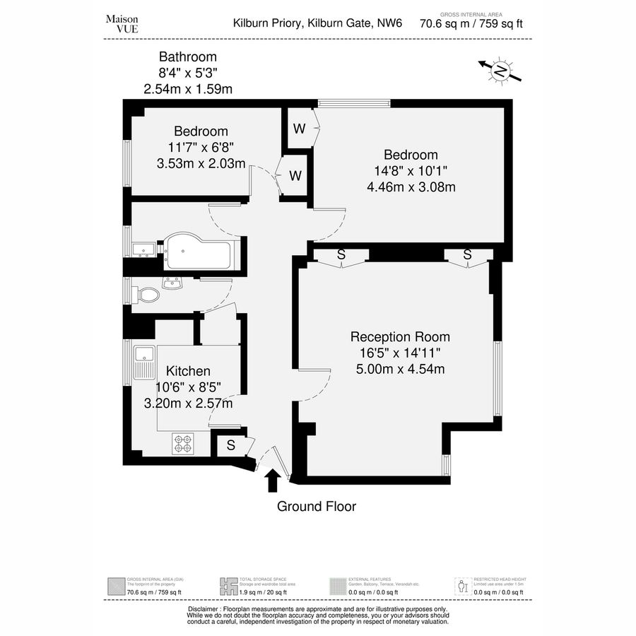 Flat in London, United Kingdom, 71 m² - picture 19
