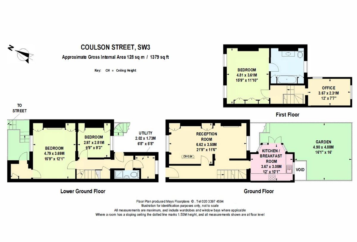 Wohnung in London, Großbritannien, 128 m² - Foto 12