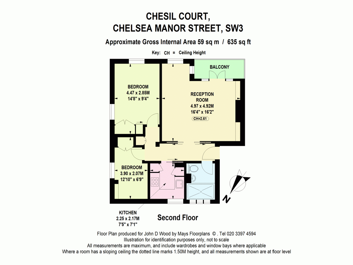 Flat in London, United Kingdom, 59 m² - picture 13