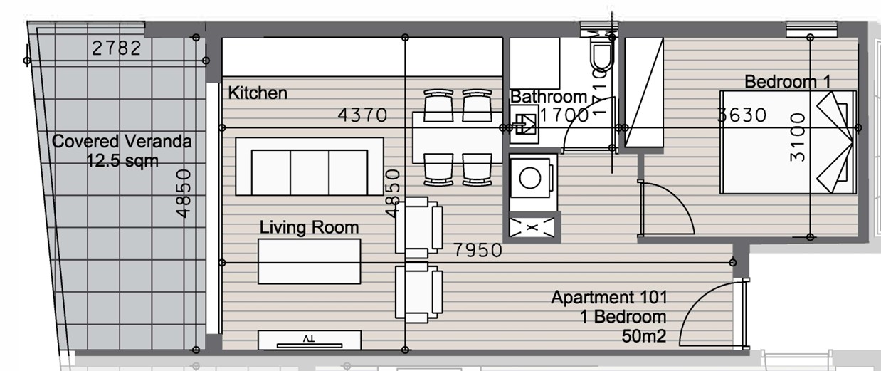 Appartamenti a Limassol, Cipro, 62 m² - foto 12